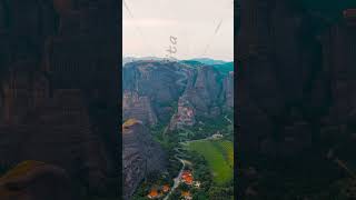 Vertical video Meteora Kalabaka Greece Meteora  rocks up to 600 meters high There are 6 ac [upl. by Weinstein]