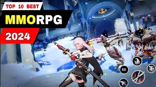 Top 10 Best MMO RPG 2024 for android iOS  High graphic games 2024 for mobile [upl. by Esinek]