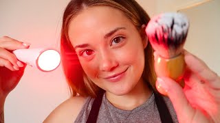 ASMR MENS SHAVE WASH amp CUT Roleplay Red Light Therapy Oil Temple Massage [upl. by Dominique]