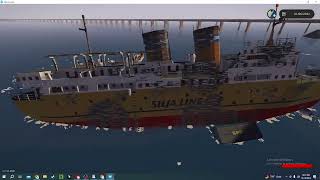 small ship and costa concordia crash into each other in tornadoo [upl. by Jacqui451]