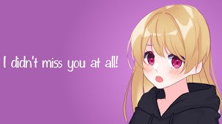 Your Tsundere Girlfriend Misses You ASMR Roleplay F4M [upl. by Ahsatin]