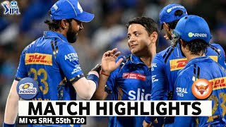 MI vs SRH 55th Match IPL 2024 Highlights  IPL Highlights 2024  Cricket ipl 2024 highlights today [upl. by Navets]