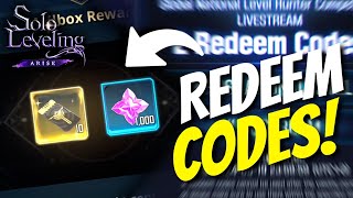 NEW REDEEM CODES 1000 ESSENCE STONE  10 SELECTION DRAW TICKETS Claim Fast Solo Leveling Arise [upl. by Kaplan443]