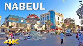 Nabeulنابل Coastal city Walking Tour in Tunisia【4K HD – 60fps】🇹🇳 [upl. by Yorztif]