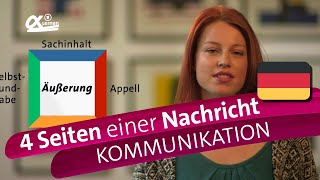 Die 4 Seiten einer Nachricht Schulz von Thun  Kommunikation  alpha Lernen erklärt Deutsch [upl. by Bonita292]