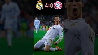 REAL MADRID 🆚️ FC BAYERN MUNICH 40 Match Highlights  football shorts ronaldo cr7 youtube [upl. by Elatia]