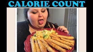 CALORIE COUNT  Amberlynn quotMUKBANG  EAT WITH ME  TAQUITOSquot [upl. by Eemyaj]