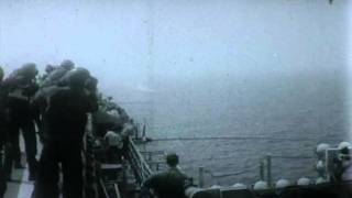 F0996 T2 Buckeye Catapult Shots Video USS Lexington [upl. by Uzia]