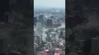 Impactantes imágenes de temblor en la CDMX avenida Reforma se sacude  19 septiembre 2017 [upl. by Tteltrab862]