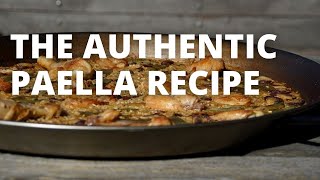 How To Make Authentic Paella Valenciana  The Recipe for real Athentic Paella [upl. by Morril724]