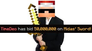 i bid 50000000 coins on the midas sword hypixel skyblock [upl. by Aynik]