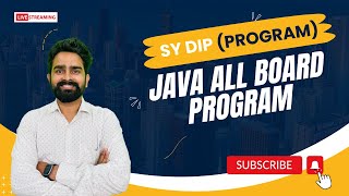 Java  SY diploma IF  CO  AIML  Board Practical Question  All Java Program  Rajan sir [upl. by Euqinimod]