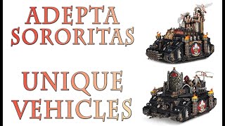 Warhammer 40k Lore  Adepta Sororitas Unique vehicles [upl. by Sivad]