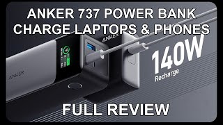 Anker 737 PowerCore 24K Review The Ultimate 140W Portable Charger [upl. by Harding302]