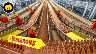 How Toblerone Is Made In Factory  Toblerone Factory Process [upl. by Casilda]