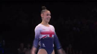 Jessica Gadirova GBR Floor Exercise Team Final 2023 World Championships [upl. by Adnawot630]