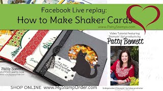 How to Make Shaker Cards with Stampin Up supplies [upl. by Scotti892]