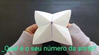 COMO FAZER ORIGAMI DA SORTE [upl. by Terrej780]