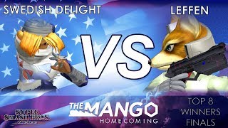 Mango Homecoming  OG  Swedish Delight Sheik VS TSM  Leffen Fox  SSBM  Top 8 Winners Final [upl. by Adolfo]