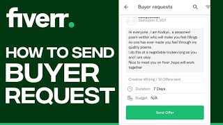 How to Send Buyer Request on Fiverr Effective 2024 [upl. by Hauhsoj]