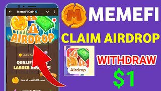 Memefi Claim Airdrop  Memefi Airdrop Claim And Withdraw  Memefi Airdrop Eligibilty Criteria [upl. by Neve]