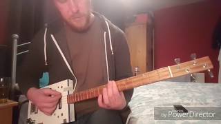 How to play Pinball Wizard by The Who on Cigar Box Guitar [upl. by Flosi]