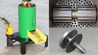 How To Make Homemade Feed Pellet Machine Using Drill Machine  DIY Feed Pellet Machine [upl. by Anelim129]