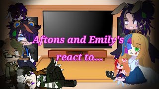 Aftons and Emilys react to Izuku Afton and Katsuki Emily AU [upl. by Leynwad831]