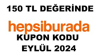 Hepsiburada Kupon Kodu Eylül 2024 [upl. by Areta]