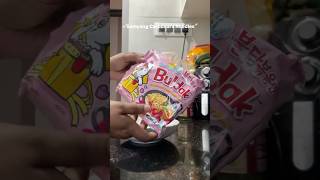 Trying Korean noodles  Samyang Buldak Carbonara Noodles youtubeshorts food kpop [upl. by Icrad466]