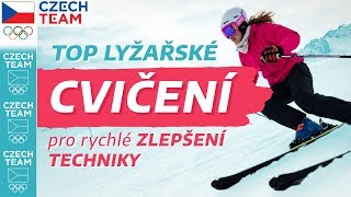 TOP LYŽAŘSKÁ CVIČENÍ na každou sjezovku⛷Jak na carving 😎 [upl. by Norehc]