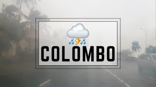 DRIVING DURING A RAINSTORM IN COLOMBO SRI LANKA [upl. by Calva]