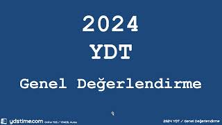 2024 YDT YKSDil Genel Değerlendirme ve 2025 YDT için Tavsiyeler [upl. by Fiore]