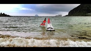 rc sailboat joysway df and explorer 1 taiwan [upl. by Dlareg856]