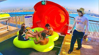 Aquaventure Waterpark  New Water Slides Atlantis The Palm Dubai [upl. by Hussey]