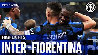 INTER 40 FIORENTINA  HIGHLIGHTS  SERIE A 2324 ⚫🔵🇬🇧 [upl. by Baylor]