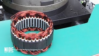 starter motor coil wave winding and inserting machine [upl. by Colman]