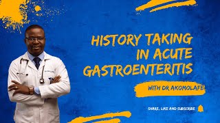 Historytaking in acute gastroenteritis [upl. by Notterb]