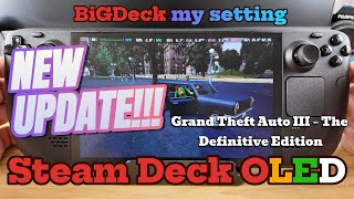 Grand Theft Auto III – The Definitive Edition on Steam Deck OLED New Update Performance [upl. by Wisnicki]