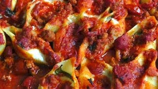 Cheese Stuffed Pasta Shells in Ragu Sauce recipe How to Make [upl. by Hogen911]