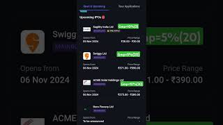 Upcoming IPOs Gmp Swiggy ipo  Sagility India ipo  ACME ipo  Gmp ipo gmp [upl. by Vinn]