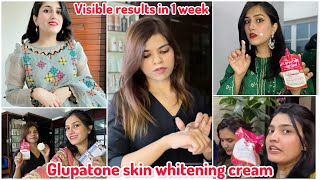 Glupatone skin whitening cream  visible results in 1 week [upl. by Zumstein]