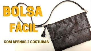 Bolsa de sintético Montana  passo a passo  como fazer bolsa de sintético  bolsa baú [upl. by Avril183]