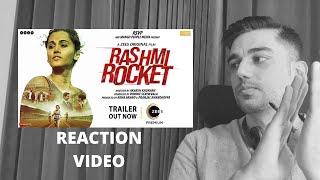 Rashmi Rocket  Official Trailer  A ZEE5 Original Film  Premieres 15th Oct 2021 Reaction Video [upl. by Dunton454]