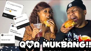 SPICY QampA MUKBANG WITH MY GIRLFRIEND😍❤️ [upl. by Sirad]