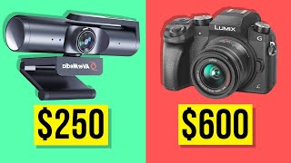 Expensive Webcam vs Budget DSLR Camera Avermedia PW513 vs Panasonic Lumix G7 [upl. by Pooley]