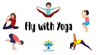 Easy Yoga Poses for Kids  Bird and Winged Creatures  The Yoga Guppy Asana Series [upl. by Koehler]