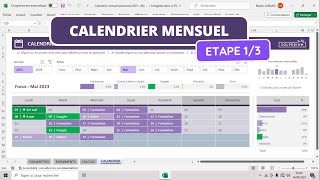 Créer un calendrier mensuel  Episode 13  Tuto Excel [upl. by Siubhan287]