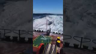 Massive Wave Crashes on to Ship [upl. by Donica594]