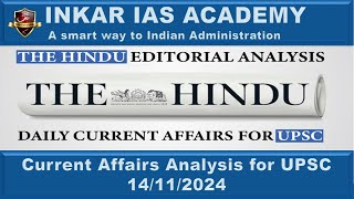 Pradhan Mantri Ujjwala YojanaThe Hindu Todays News Analysis Part 2 14112024 UPSC Current Affairs [upl. by Yekcor]